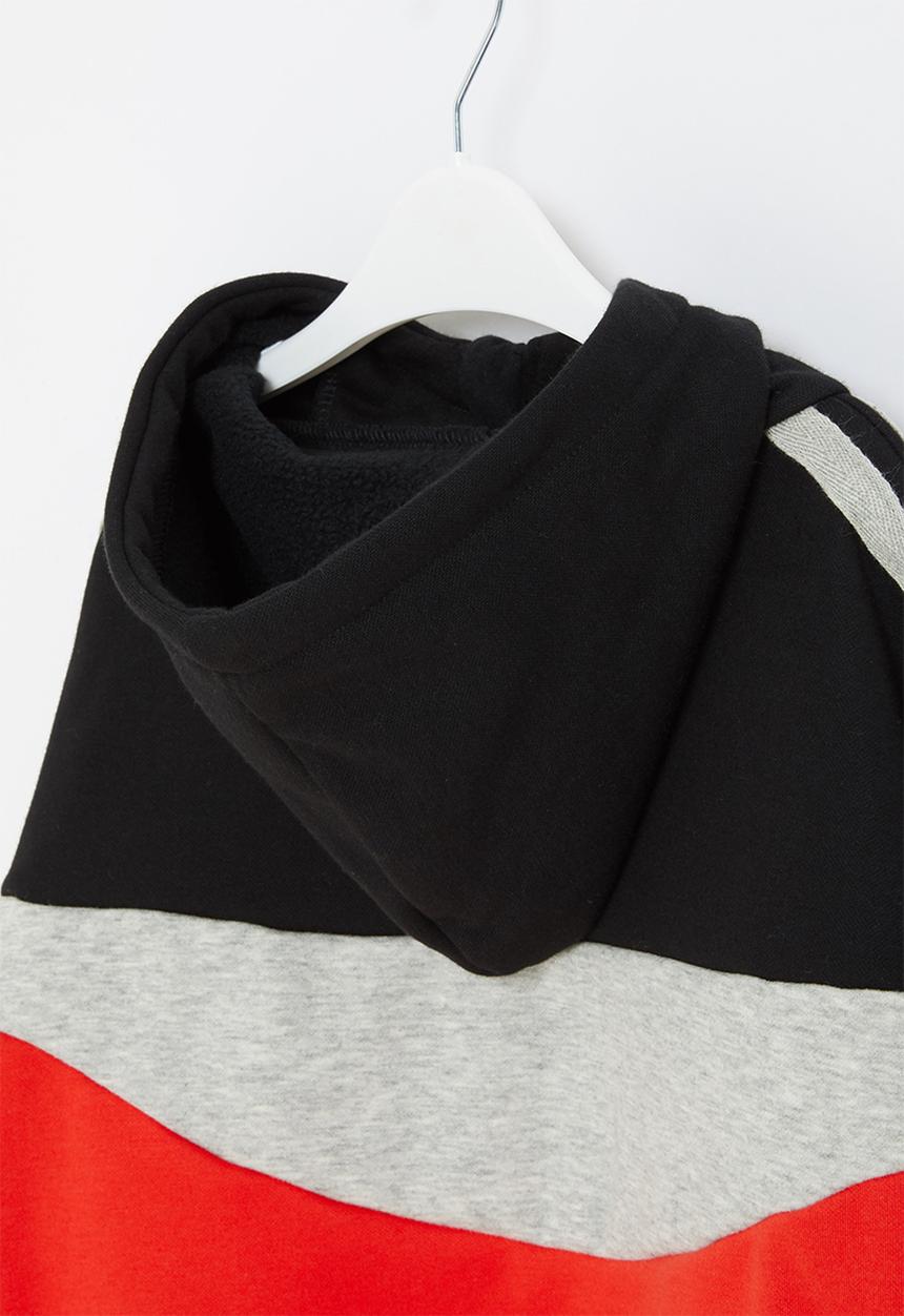 Pop Candy - Boys half zip colourblock sweat top - multi 