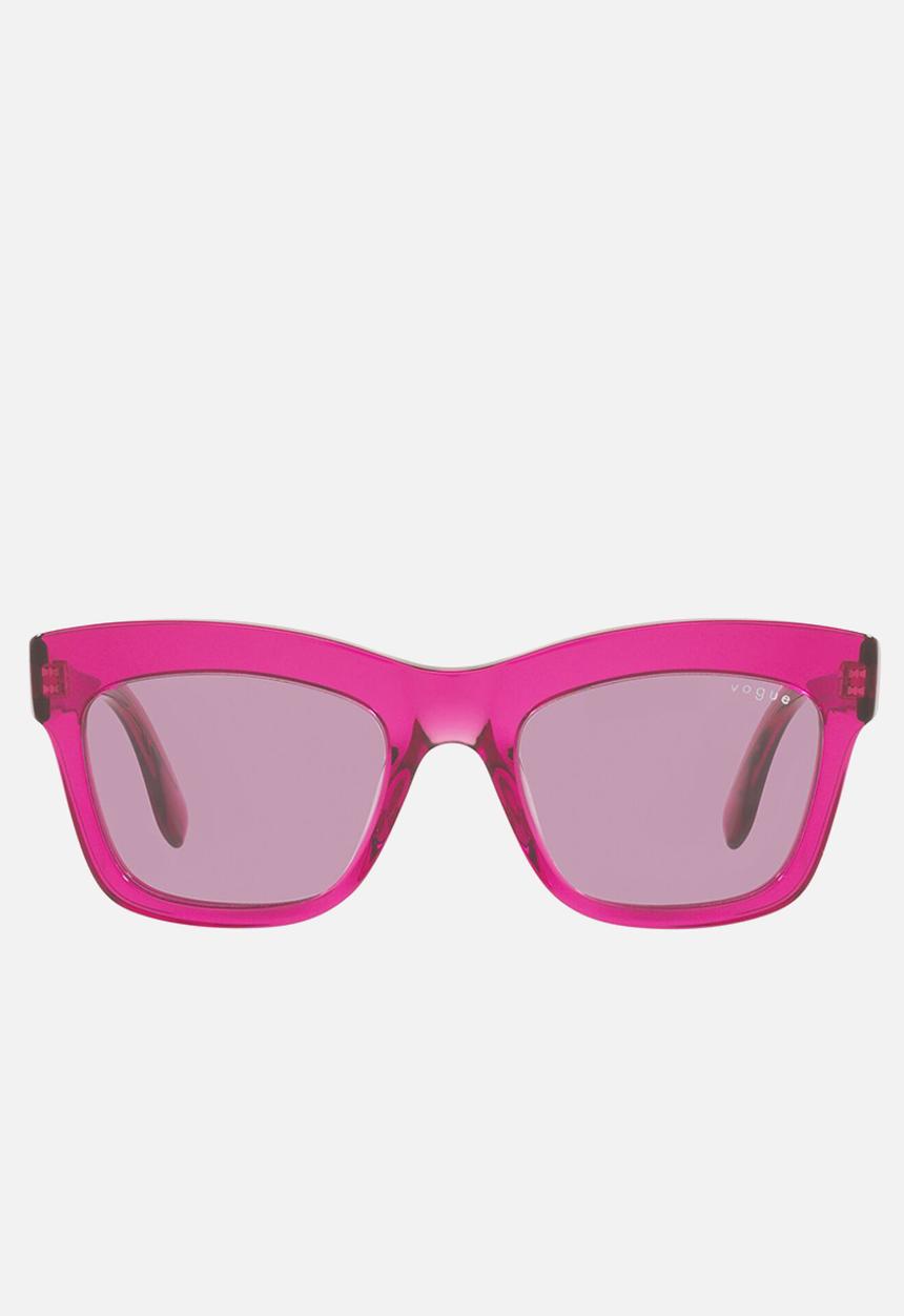 Vogue Eyewear - Vogue x mbb   pillow sunglasses - transparent fuxia