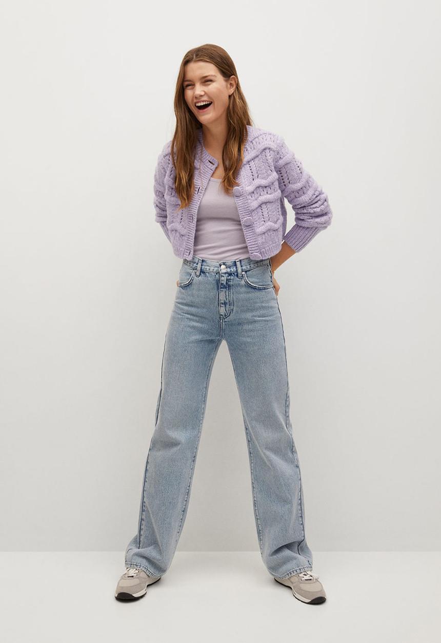 MANGO - Cardigan lupe - purple