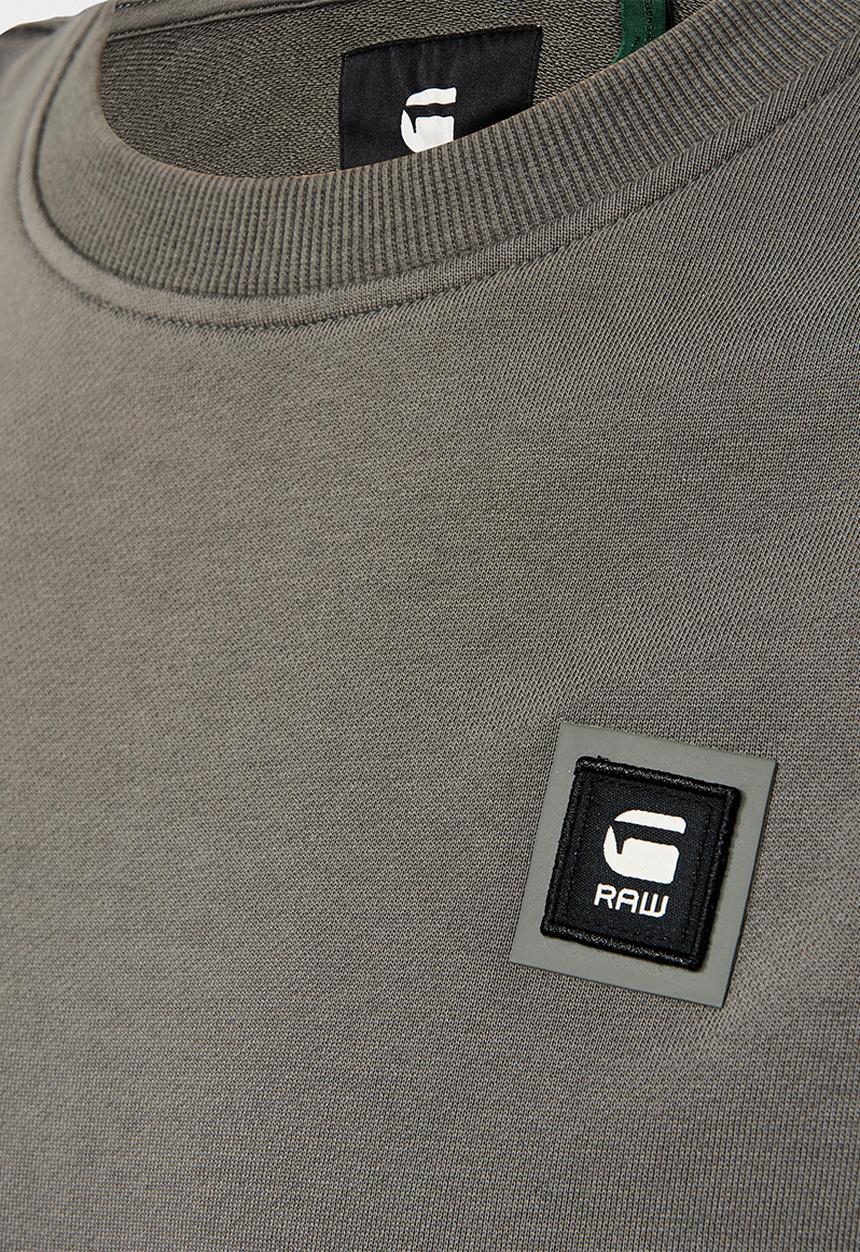 G-STAR - Logo badge sweat - gs grey