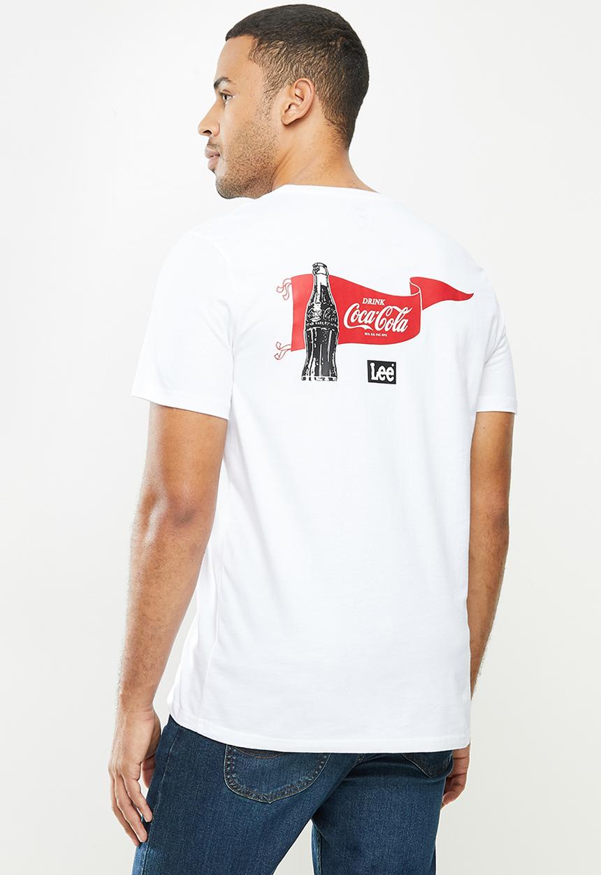 Lee  - Back flag print - white