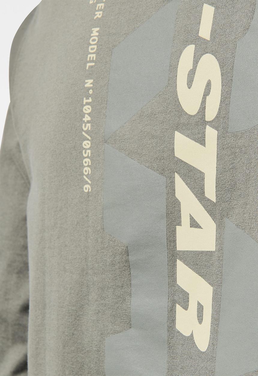 G-STAR - Big back graphic r l\s tee - gs grey