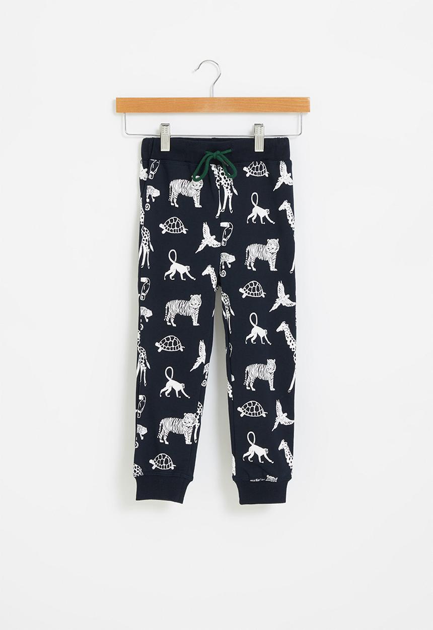 Pop Candy - Boys printed sweatpants - navy