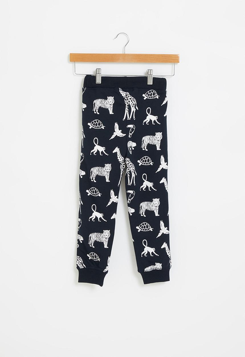 Pop Candy - Boys printed sweatpants - navy