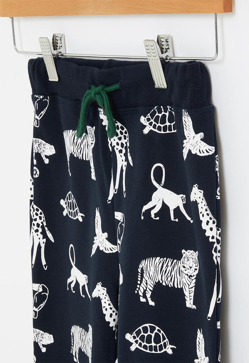 Pop Candy - Boys printed sweatpants - navy