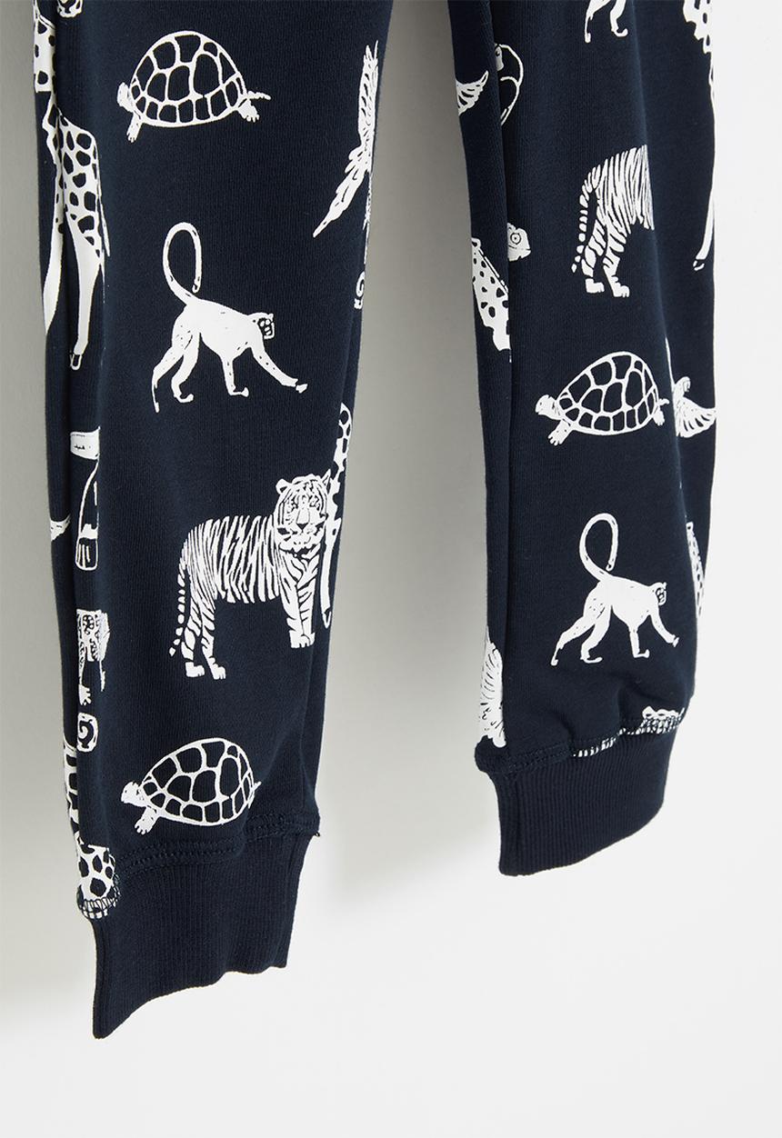 Pop Candy - Boys printed sweatpants - navy