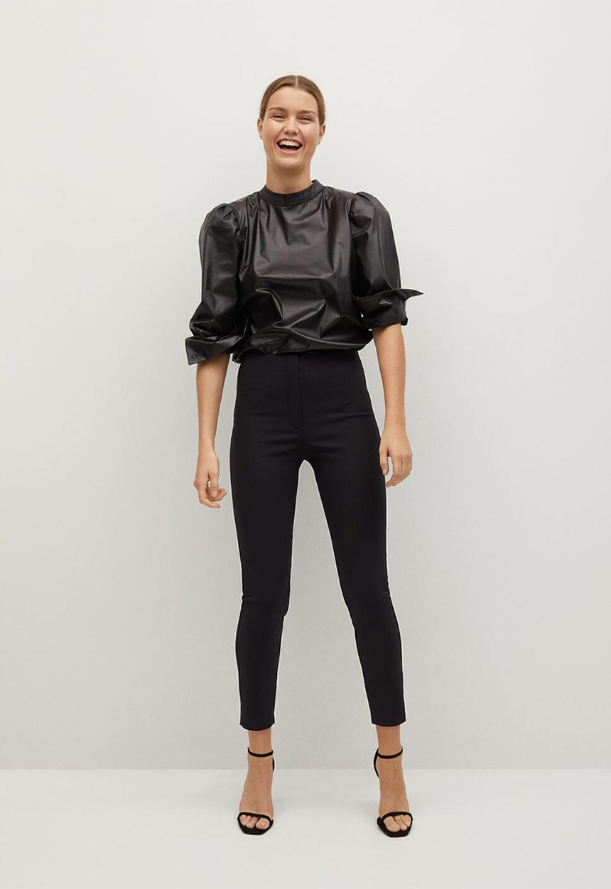 MANGO - Trousers avanti - black