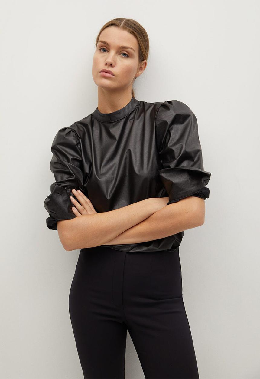 MANGO - Trousers avanti - black