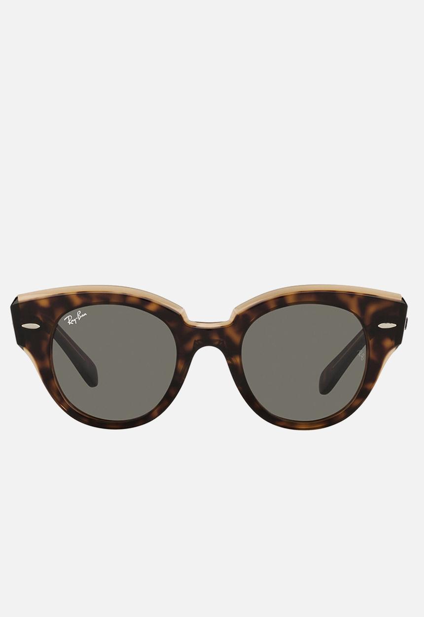 Ray-Ban - Roundabout sunglasses - havana on transparent brown