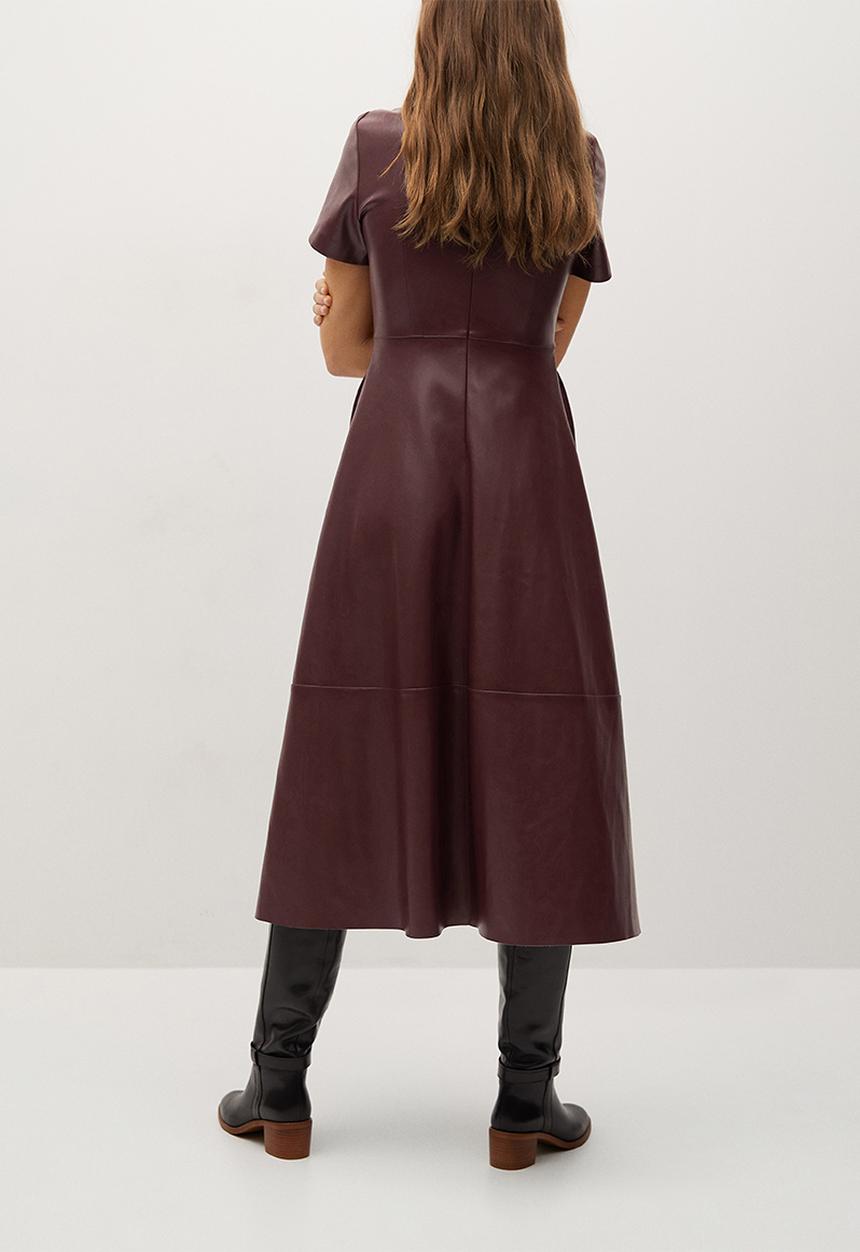 MANGO - Dress frank - maroon 