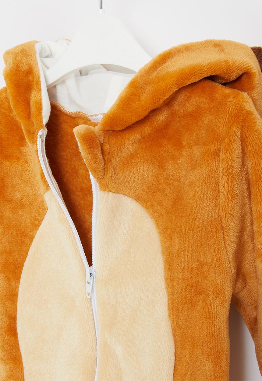 Pop Candy - Baby boys lion onesie - brown