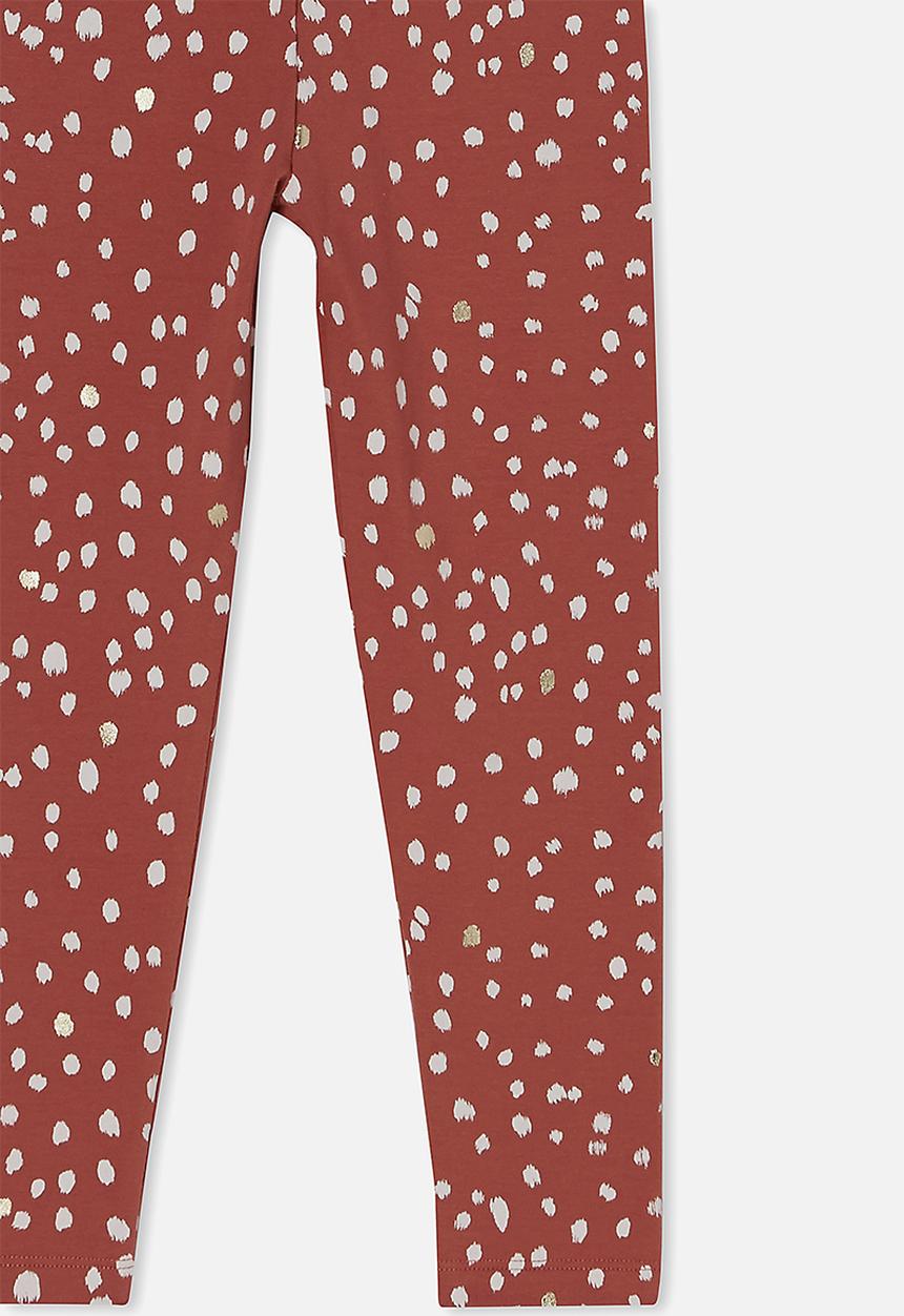 Cotton On - Huggie tights - chutney/fawn animal