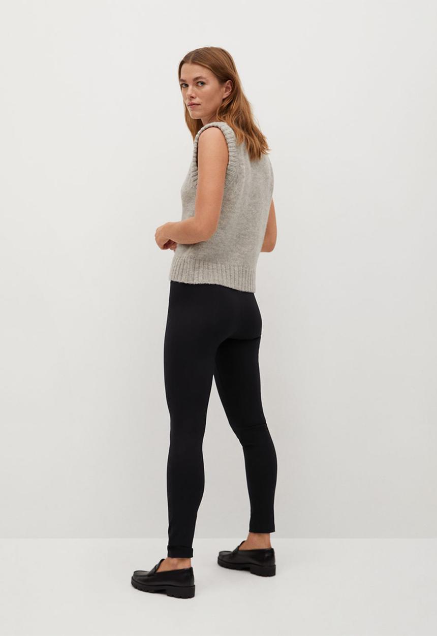 MANGO - Leggings pitili - black