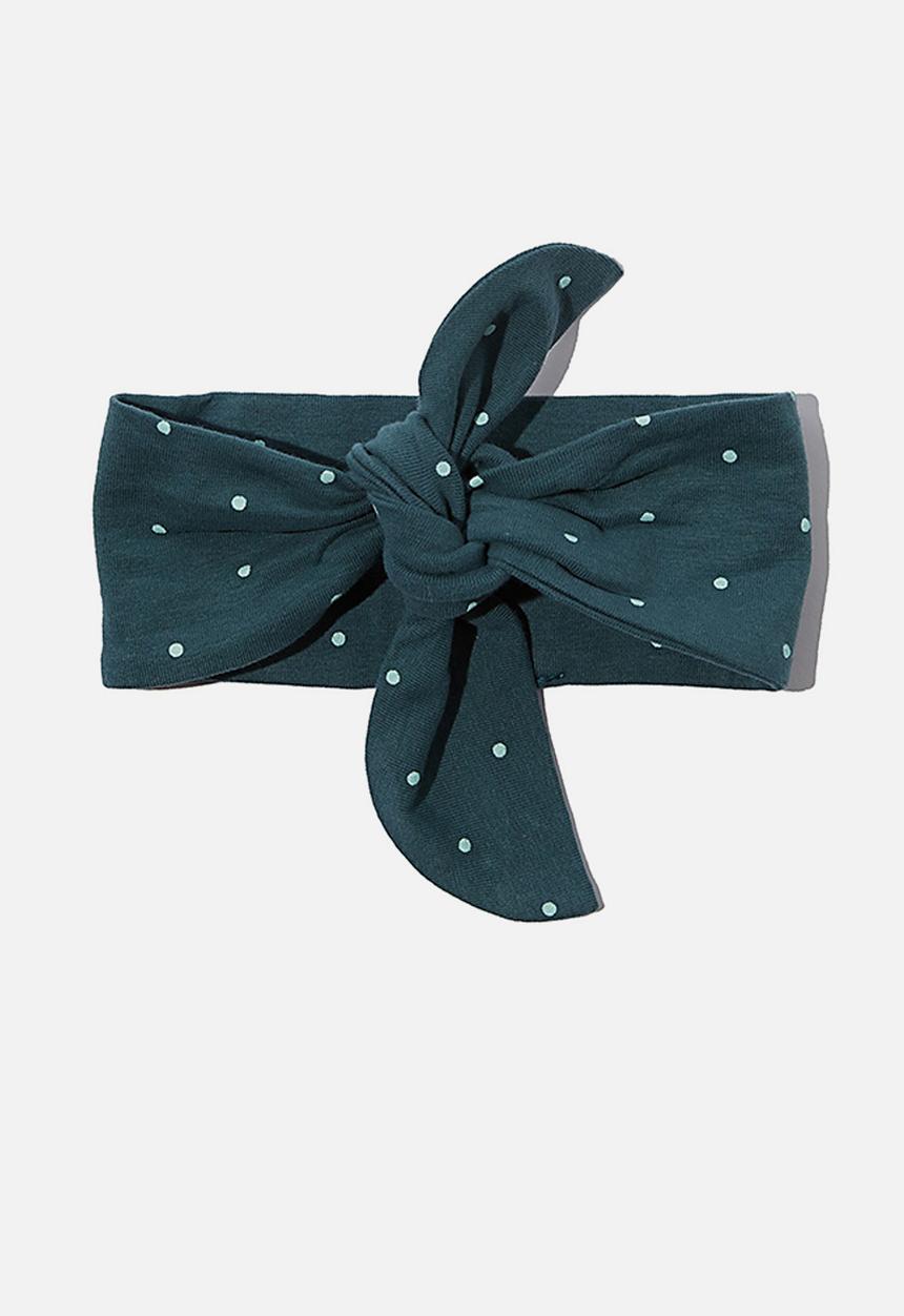Cotton On - The tie headband - petrol teal/duck egg betty spot