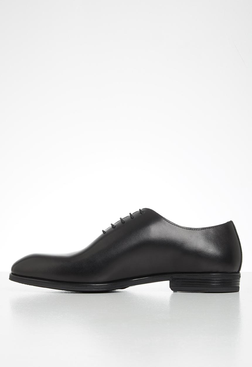 POLO - Austin leather plain vamp formal lace up - black