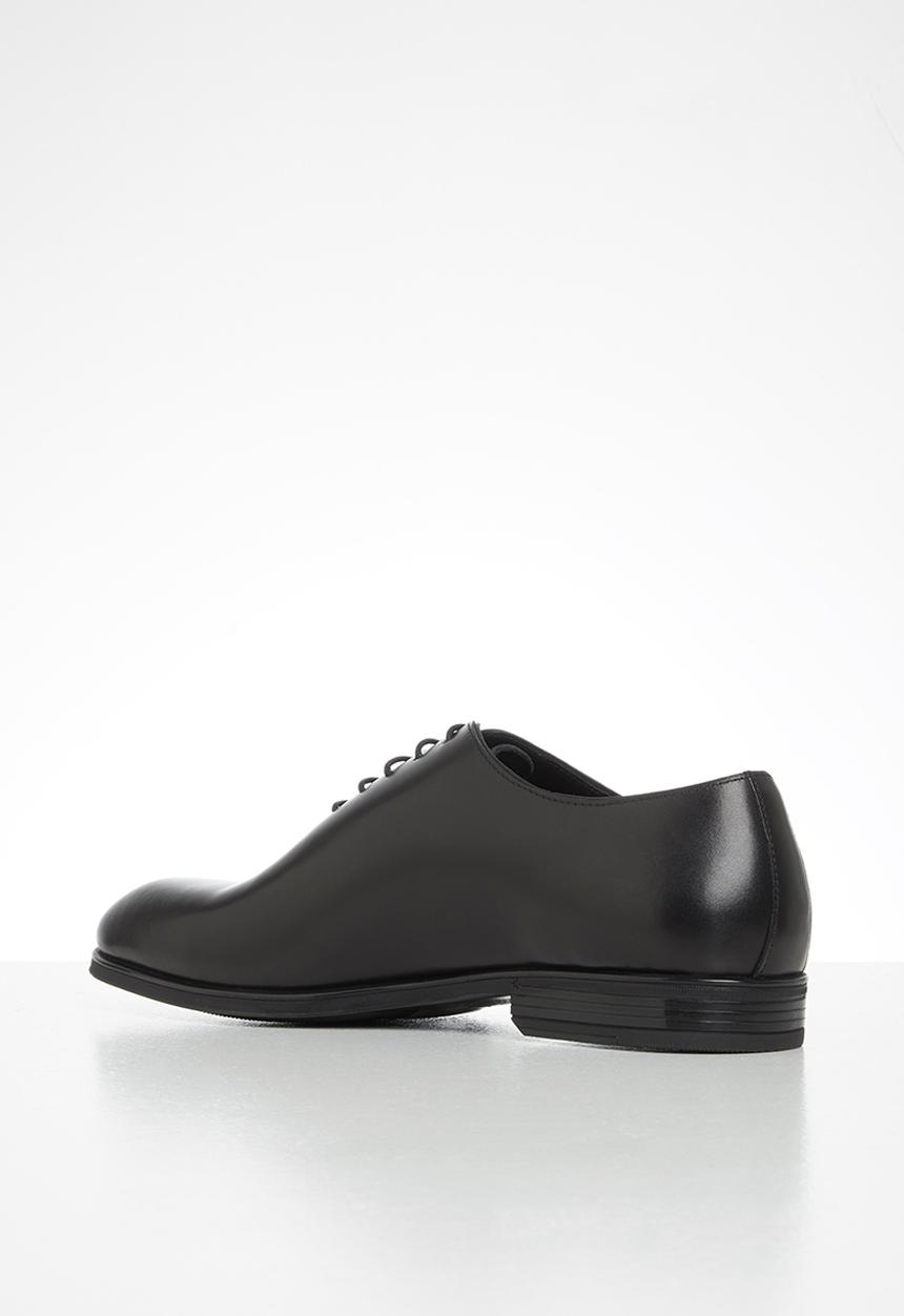 POLO - Austin leather plain vamp formal lace up - black