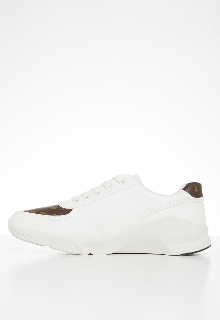 POLO - Greg monogram sneaker - white & brown 
