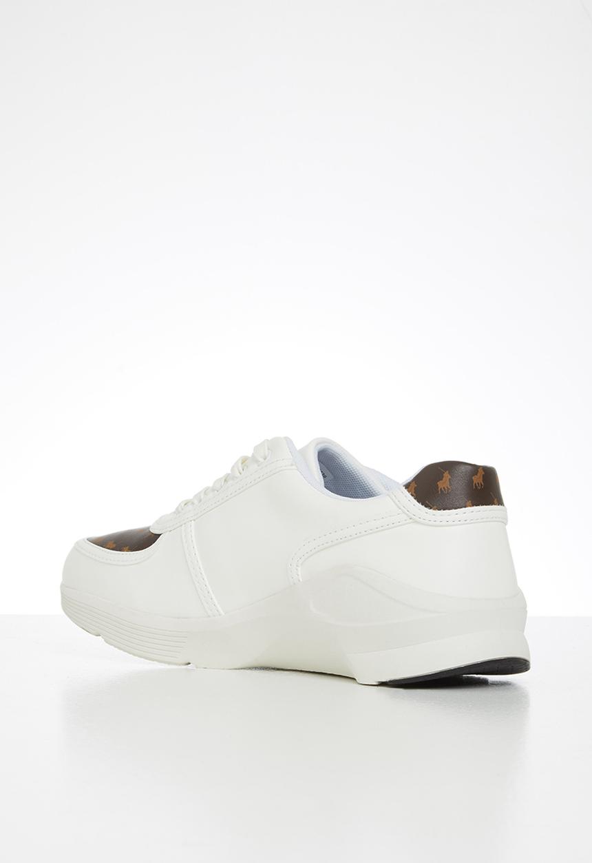 POLO - Greg monogram sneaker - white & brown 