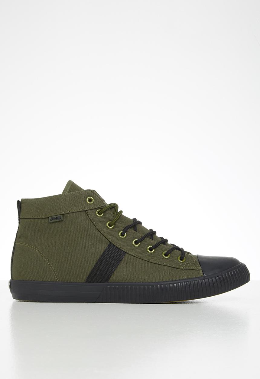 JEEP - Peg high-top sneaker - olive