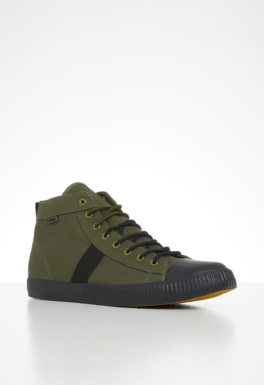 JEEP - Peg high-top sneaker - olive