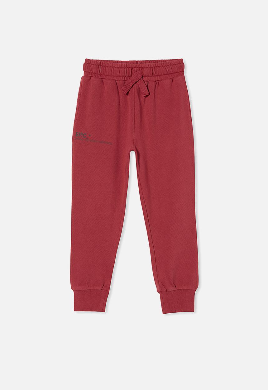 Cotton On - Marlo trackpant - fortune red/ epic