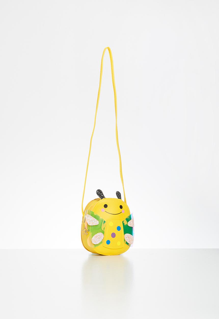 Pop Candy - Girls butterfly sling bag - yellow