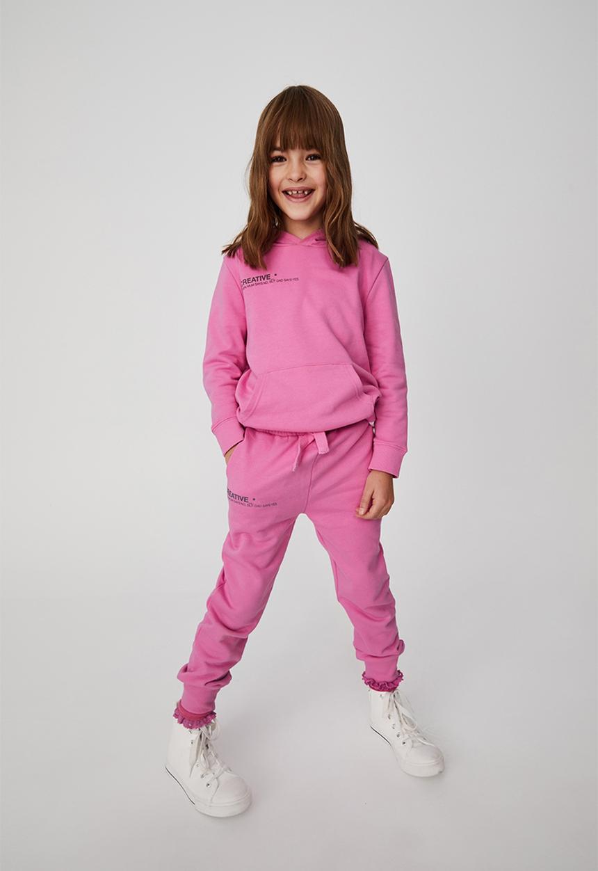 Cotton On - Marlo trackpant - pink gerbera/ creative