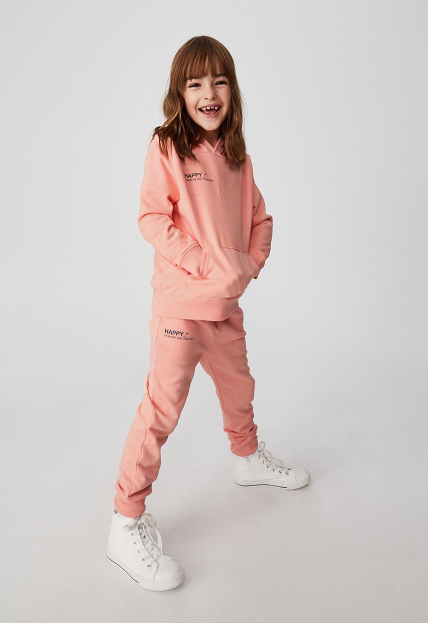 Cotton On - Marlo trackpant - musk melon/ happy
