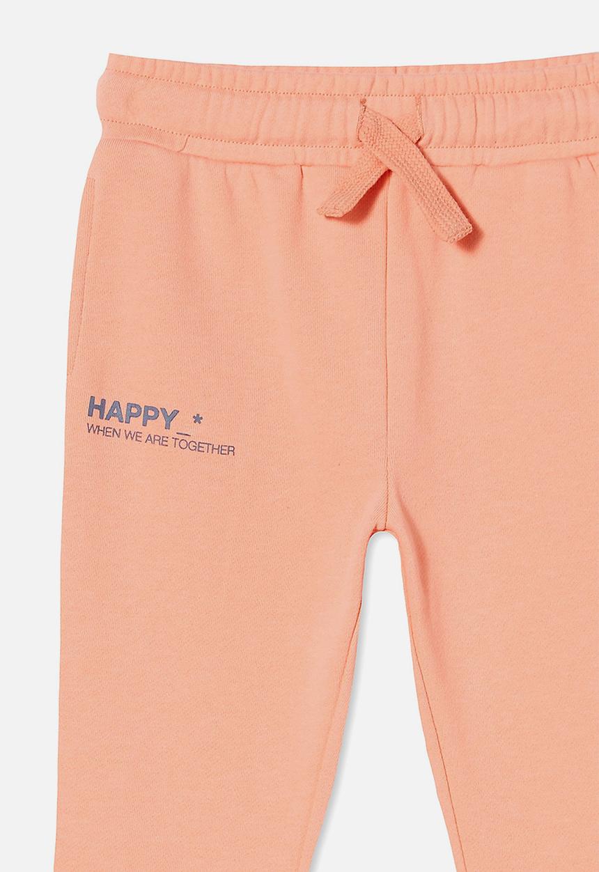 Cotton On - Marlo trackpant - musk melon/ happy