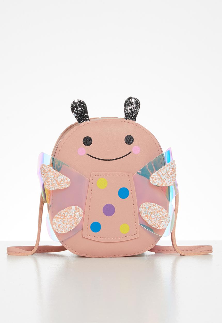 Pop Candy - Girls butterfly sling bag - beige