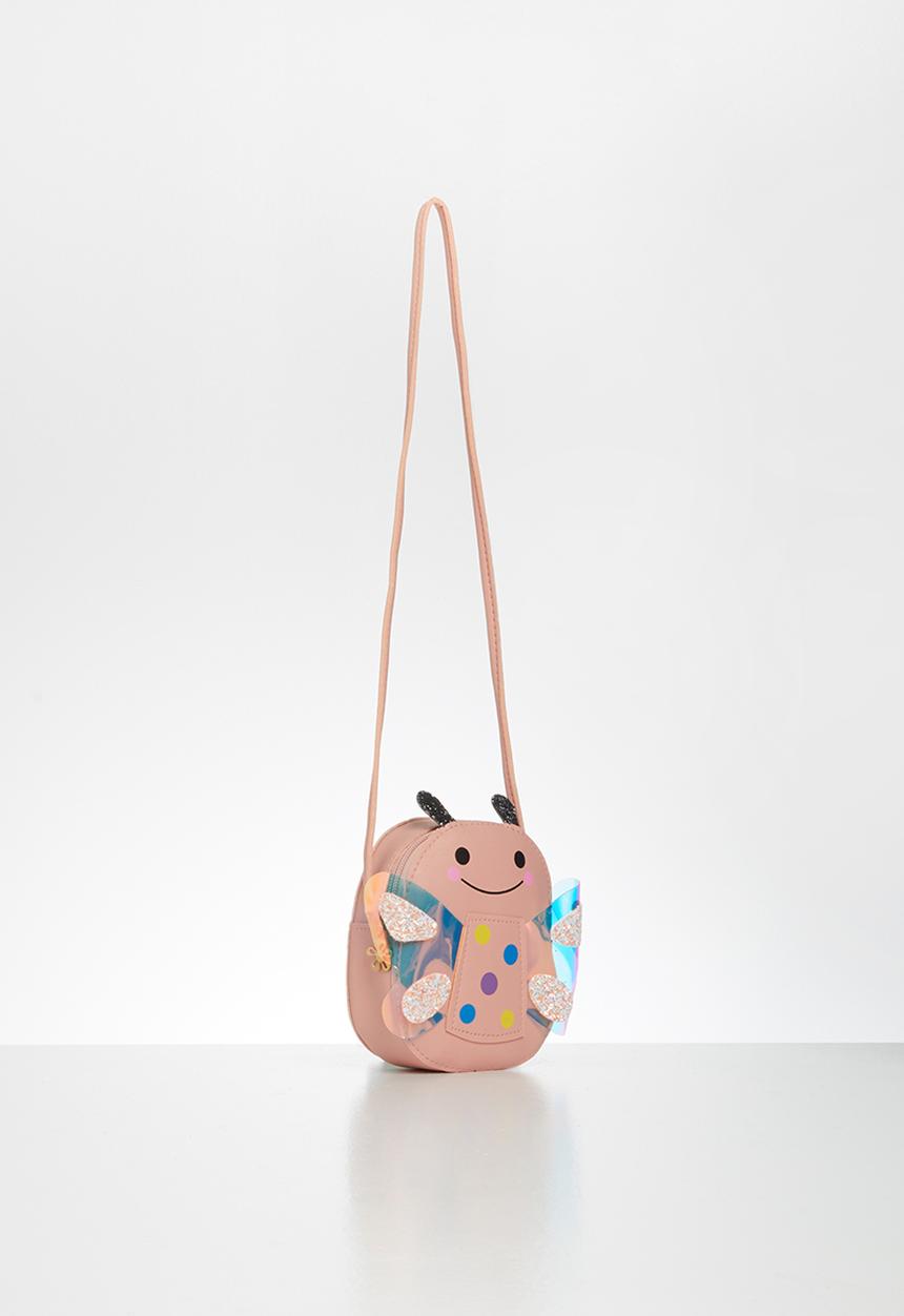Pop Candy - Girls butterfly sling bag - beige