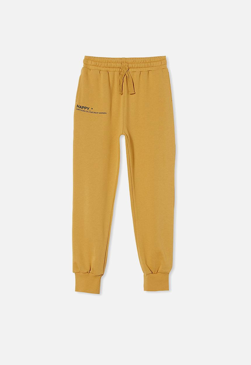 Free by Cotton On - Mason trackpant - honey gold/happy