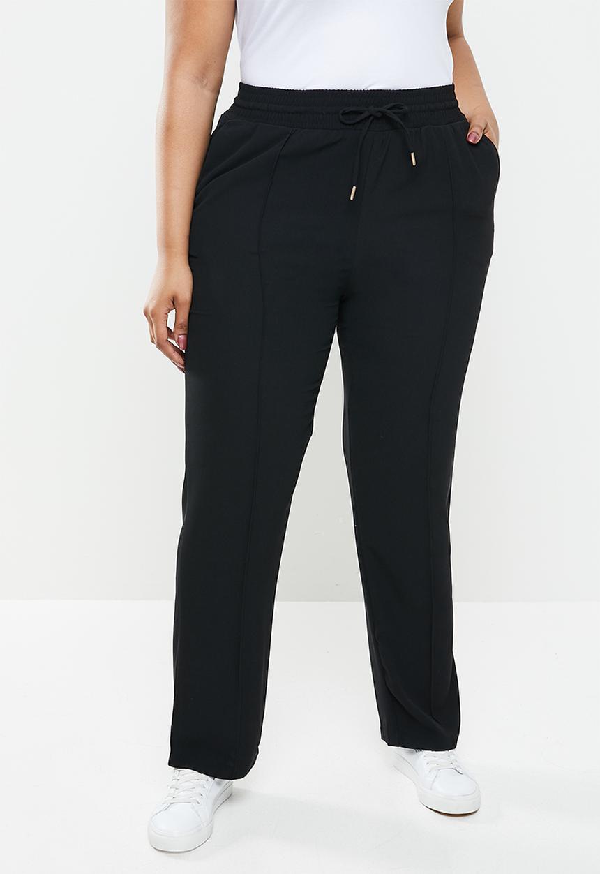 POLO - Plus amelia woven tracksuit pant - black