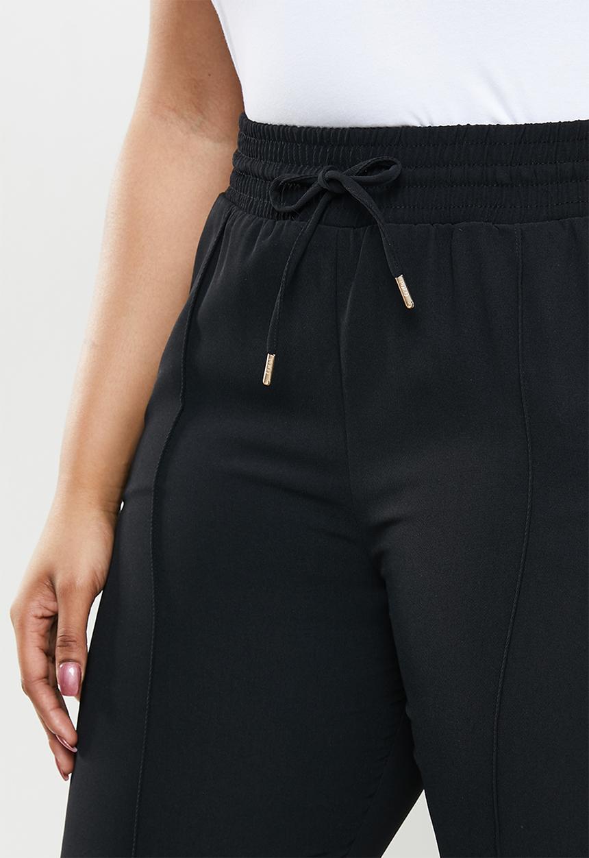 POLO - Plus amelia woven tracksuit pant - black