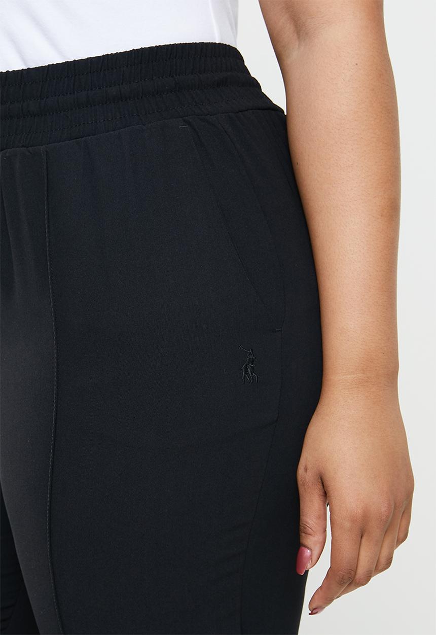 POLO - Plus amelia woven tracksuit pant - black