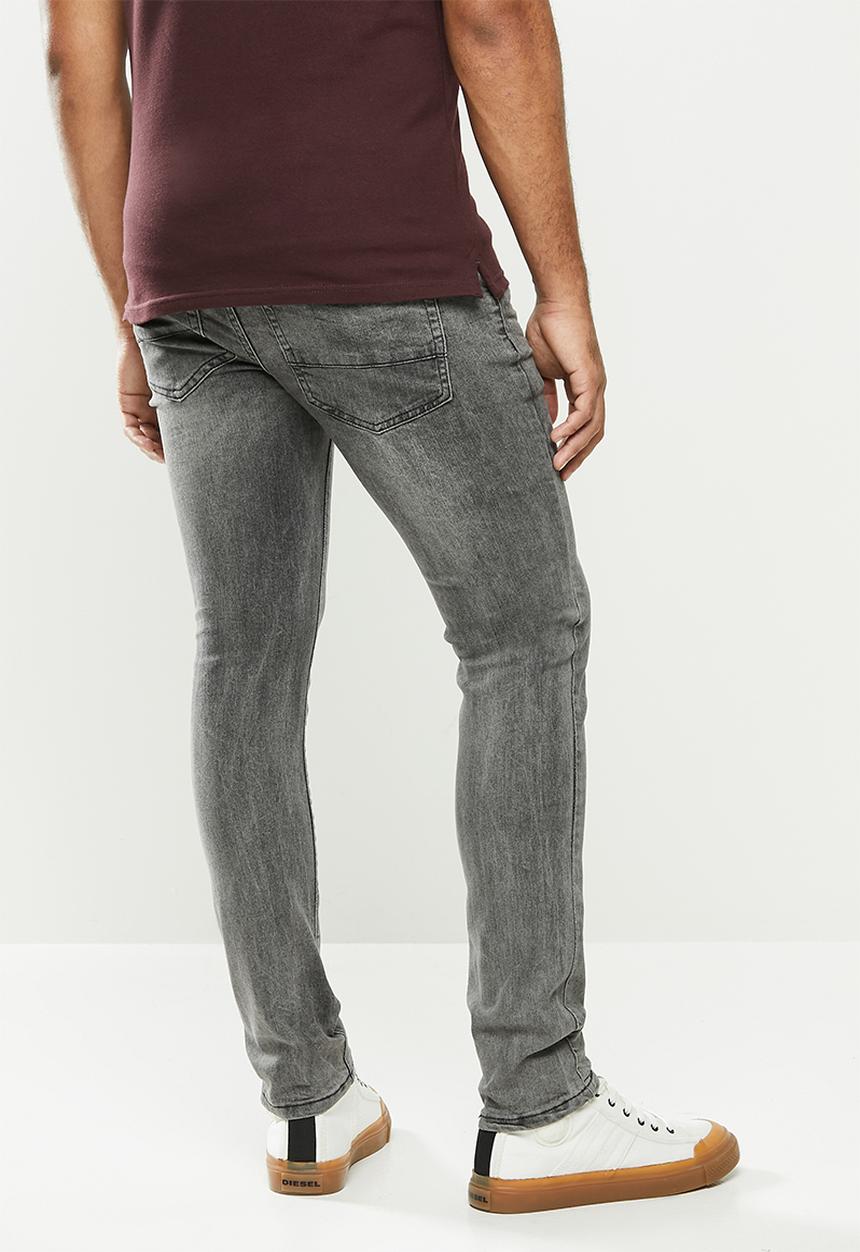 urban° - Mens urban denim jeans - dark grey