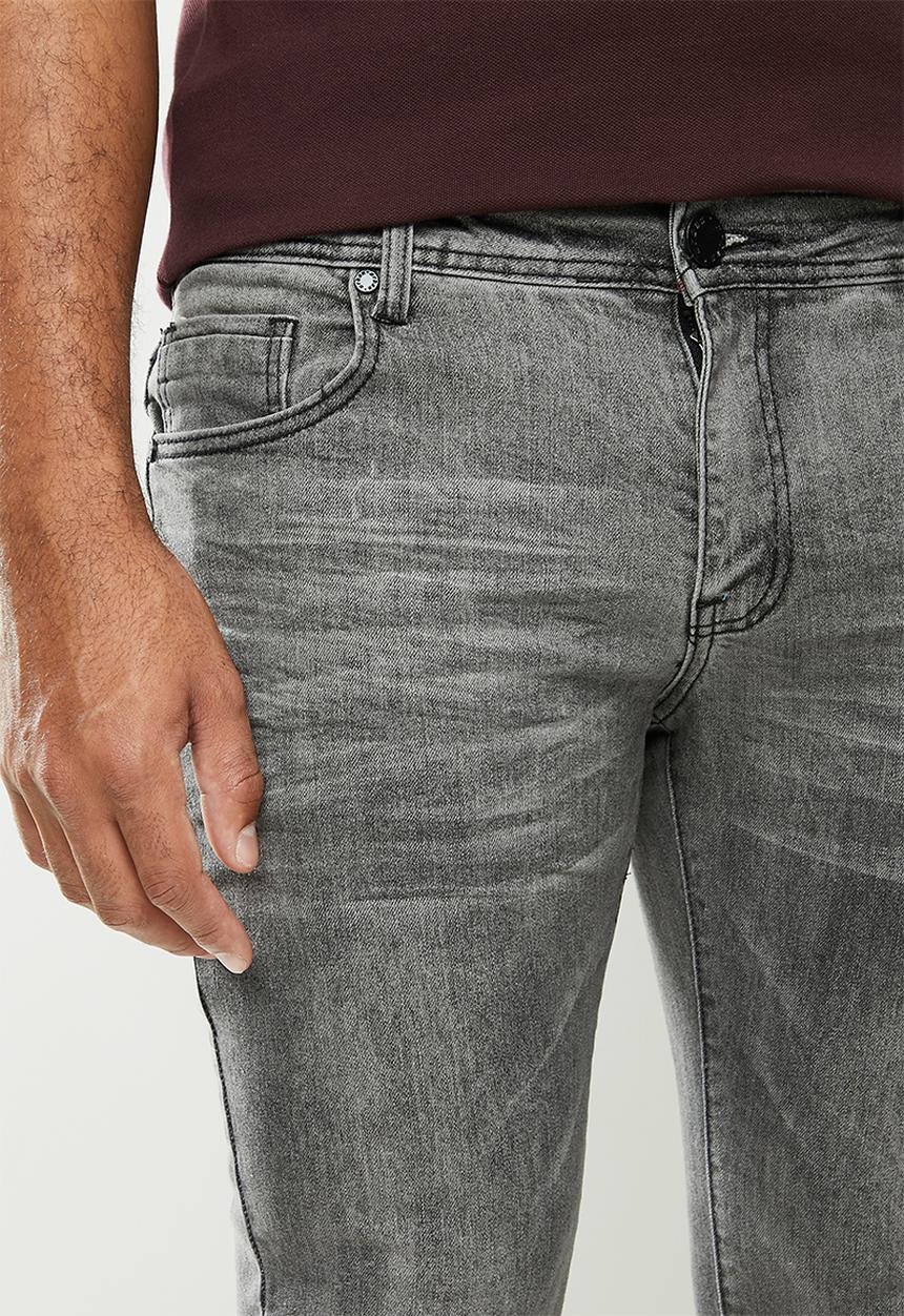 urban° - Mens urban denim jeans - dark grey
