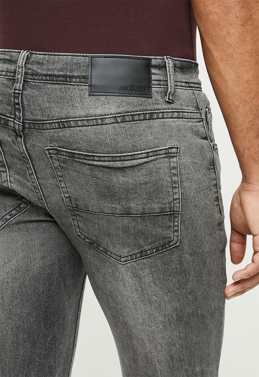 urban° - Mens urban denim jeans - dark grey