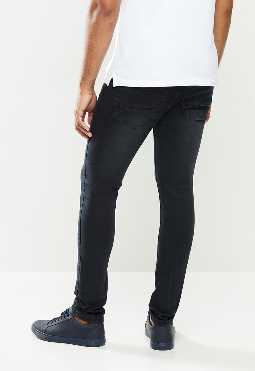 urban° - Mens urban denim jeans - black
