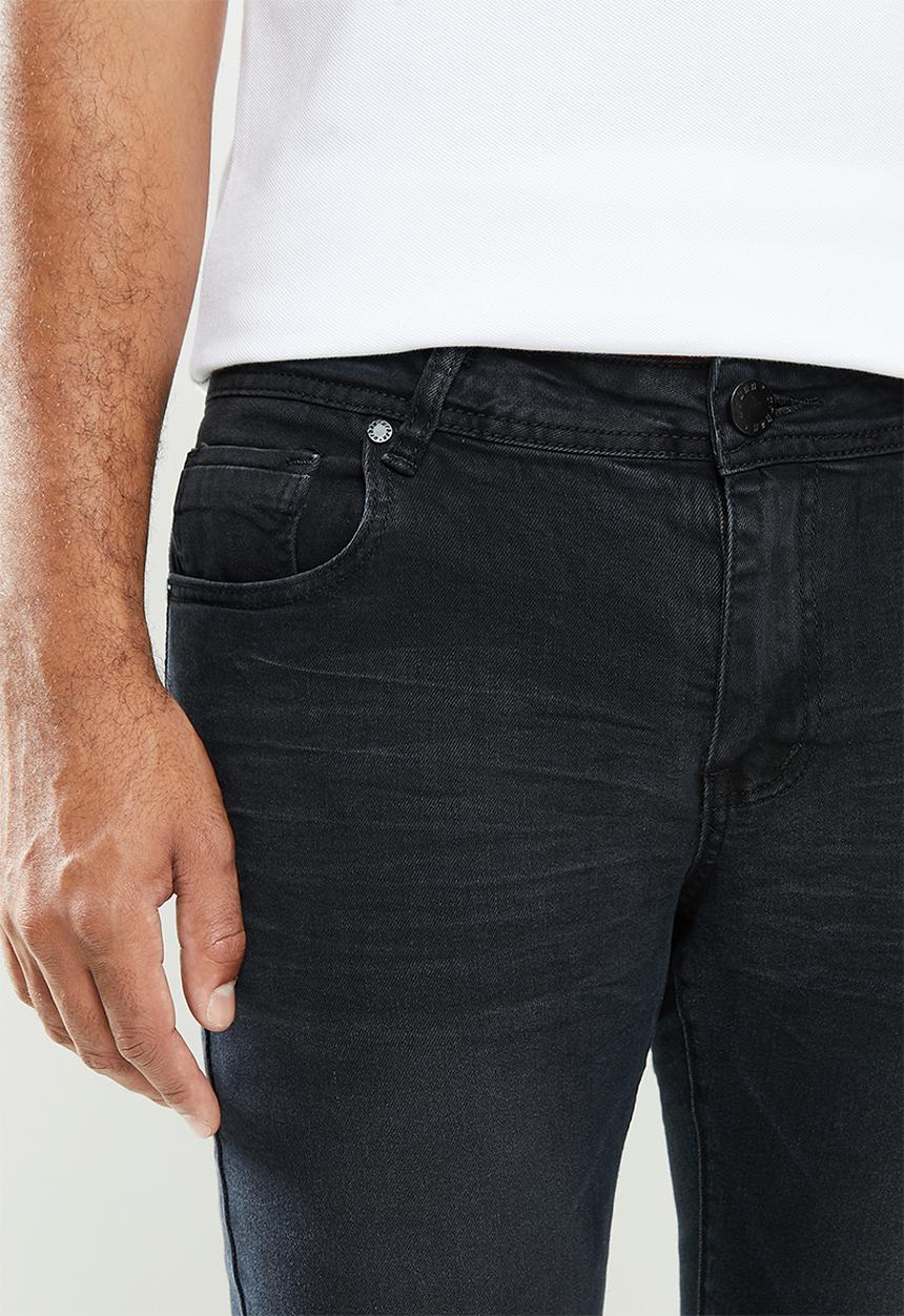 urban° - Mens urban denim jeans - black
