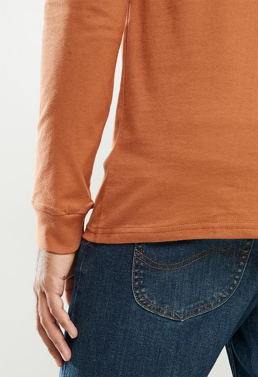 Element - Tiger palm long sleeve tee - orange