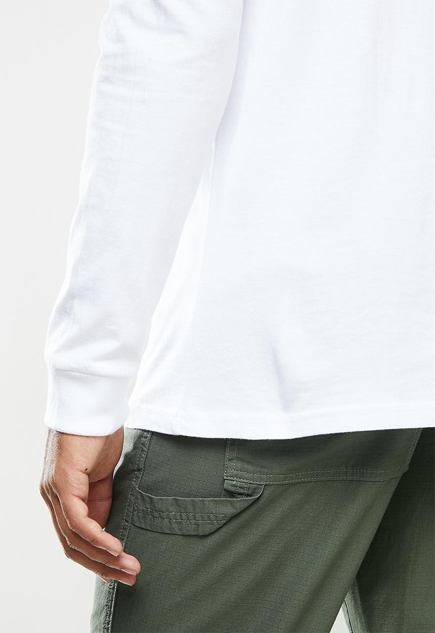 Element - Leopard icon long sleeve tee - white