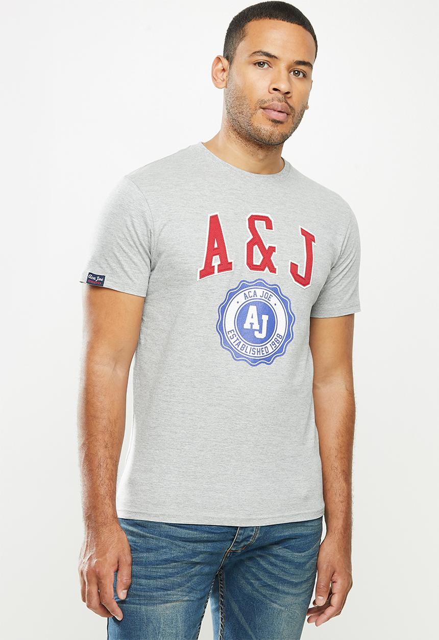 Aca Joe - Aca joe A&J T-shirt - grey