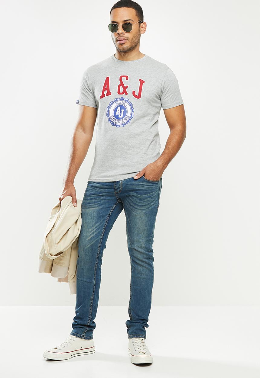 Aca Joe - Aca joe A&J T-shirt - grey