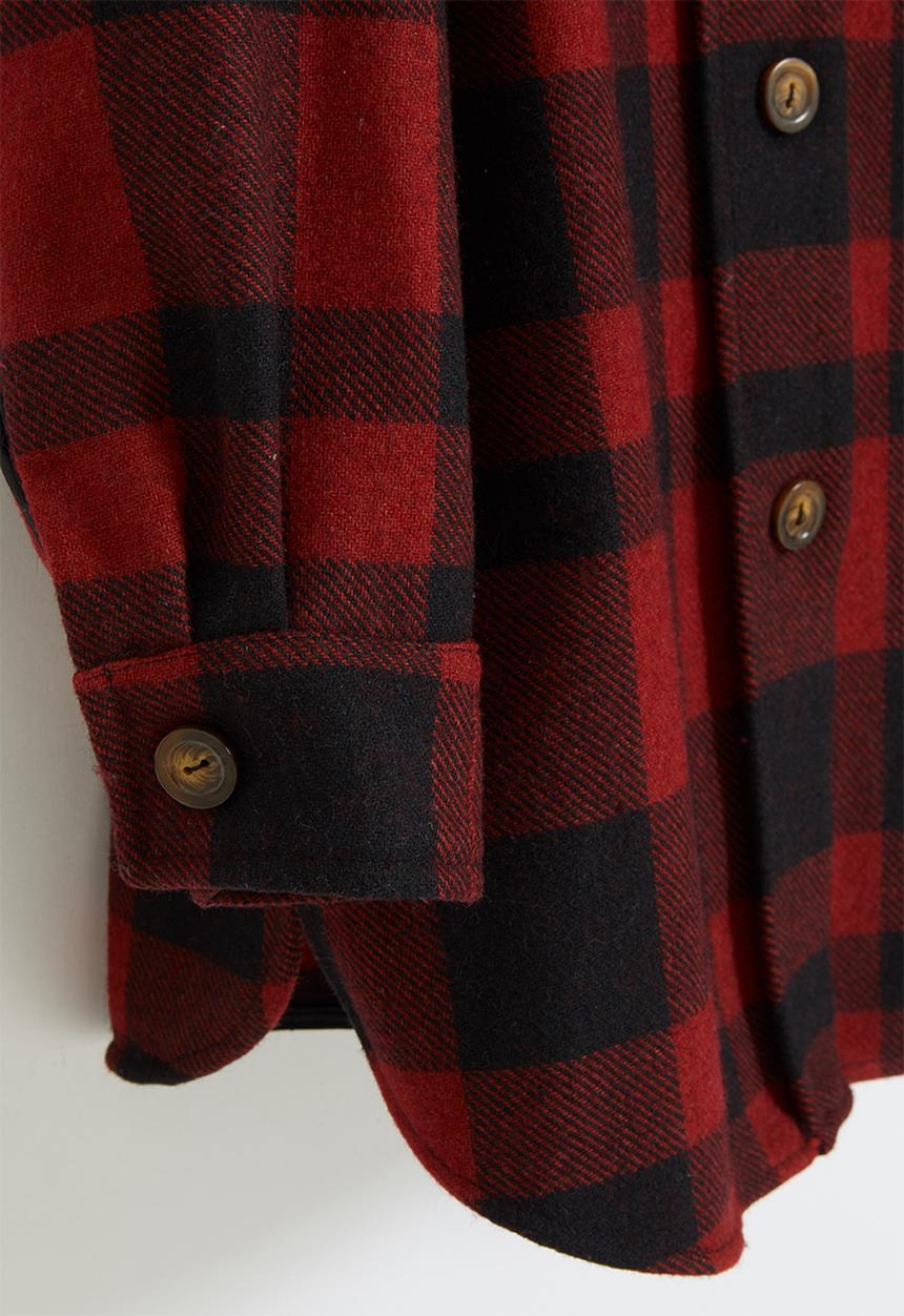 Superbalist - Girls shacket -  red & black 