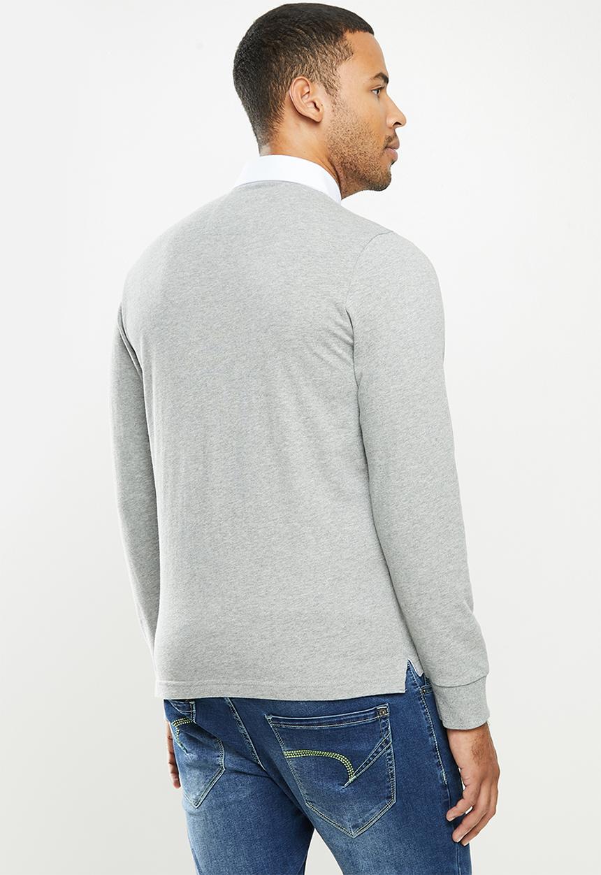 Aca Joe - Aca Joe basic rugby jersey - grey 