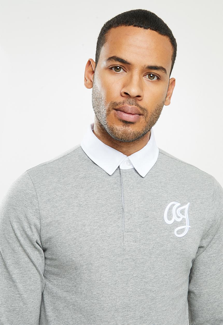 Aca Joe - Aca Joe basic rugby jersey - grey 