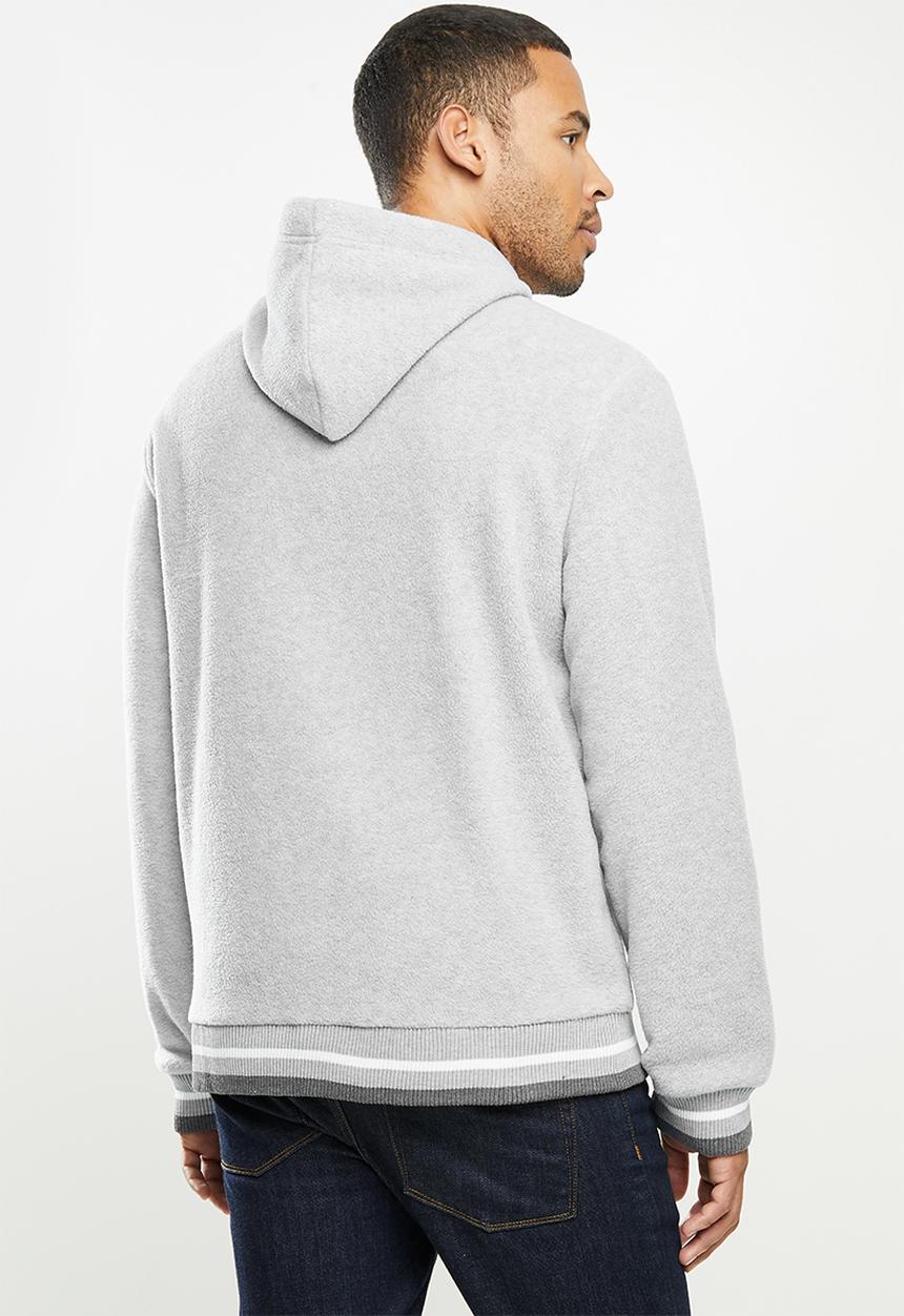 Aca Joe - Aca Joe polar fleece hoodie - grey