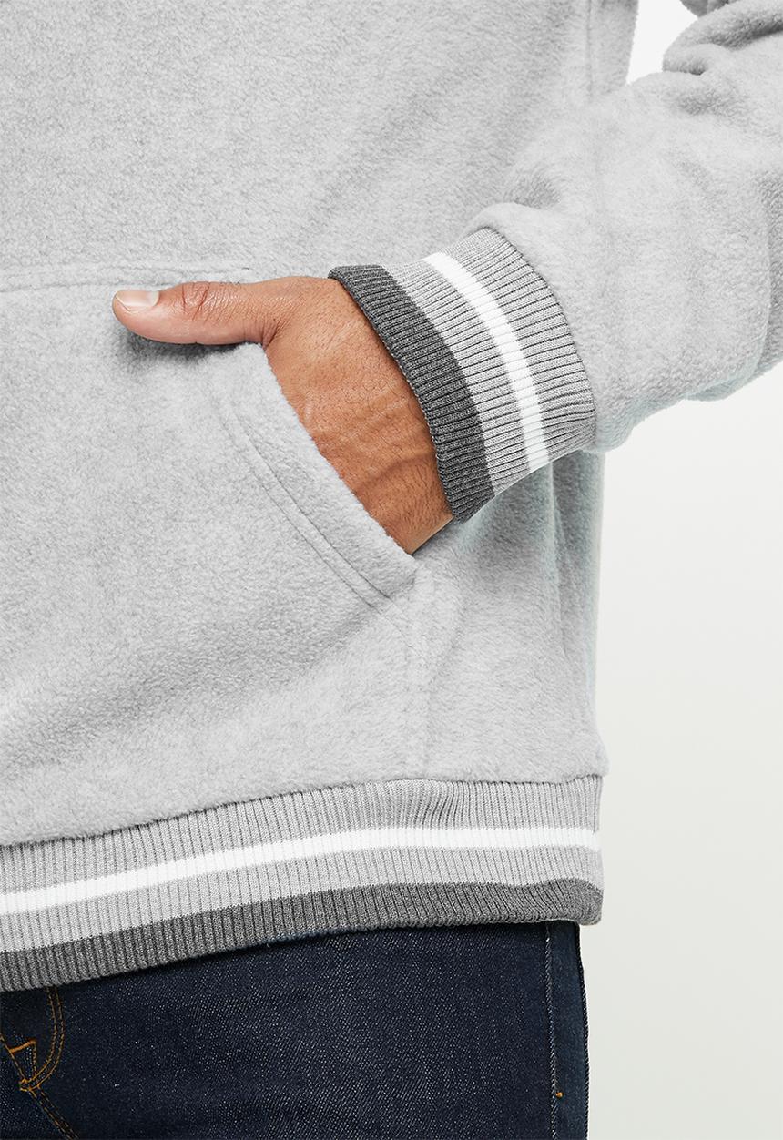 Aca Joe - Aca Joe polar fleece hoodie - grey
