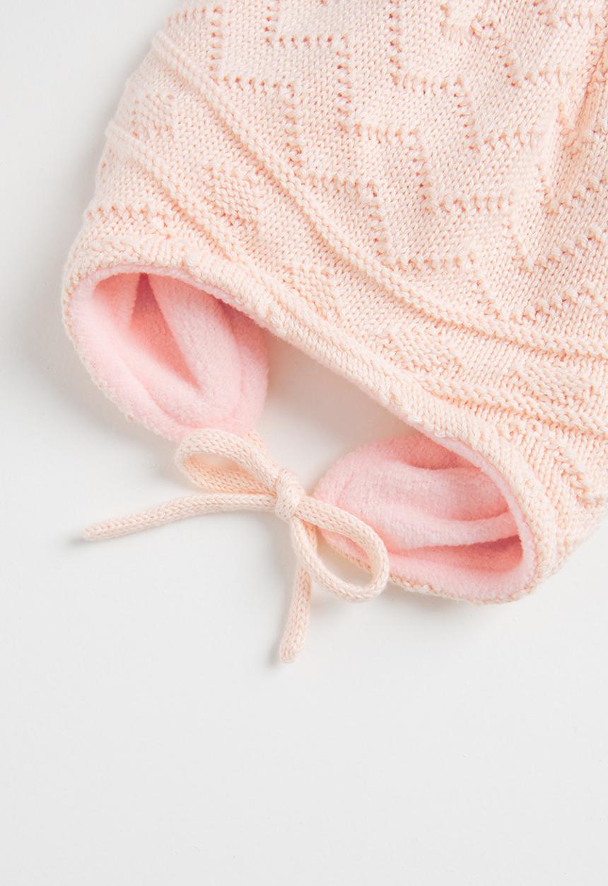 Pop Candy - Baby girls pom pom beanie - pink